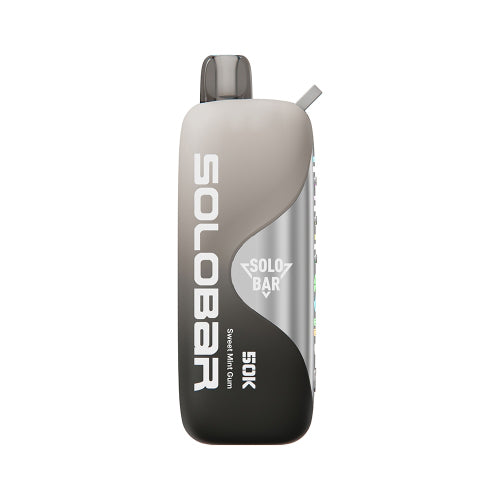 正品SOLOBAR 50000口索罗超大容量50K尼古丁/甜度/冰度可调节双输出模式一次性电子烟-多口味可选 甜薄荷口香糖