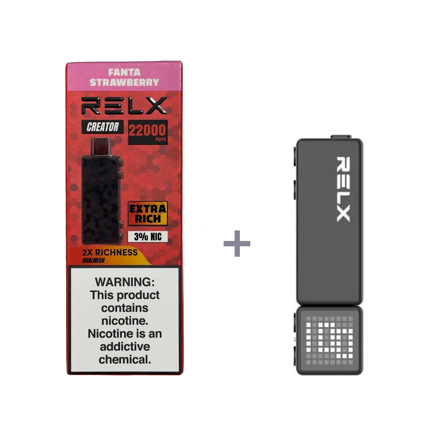 正品悦刻积木乐高RELX Creator 22000口烟弹/套装-多口味可选 (一代/二代杆弹通用） 套装2(配二代正品杆) 芬达草莓