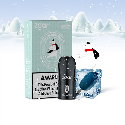 正品冰熊Zgar AZ Pod 6.0 烟弹2.0ML口味任选，三颗起售 (悦刻4/5/6/7代杆通用)