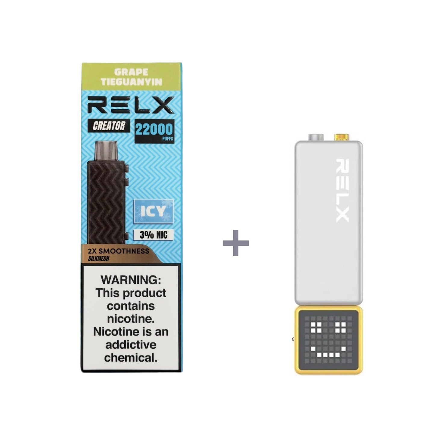 RELX Creator - Large capacity 18000 mouths - Double the richness