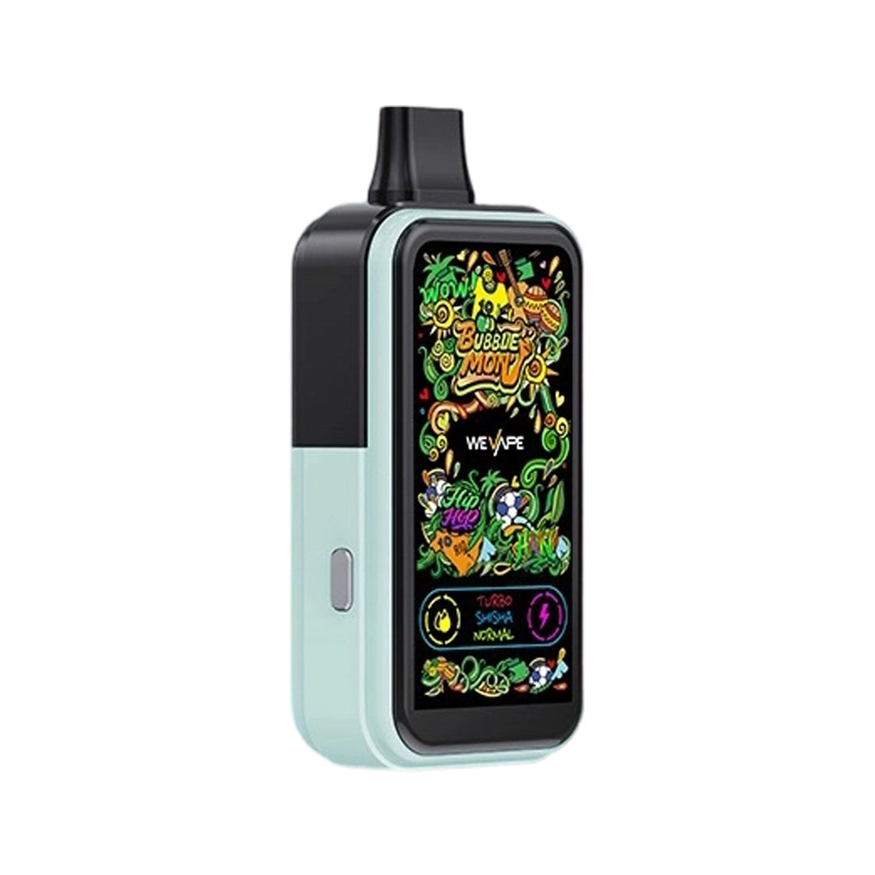 正品韩版巴布梦炫彩三代BUBBLE MON GRAFFITI-C 泡泡兽满天星炫彩涂鸦壁纸LED灯效30000口可拆卸式电子烟套装/烟弹-多口味可选