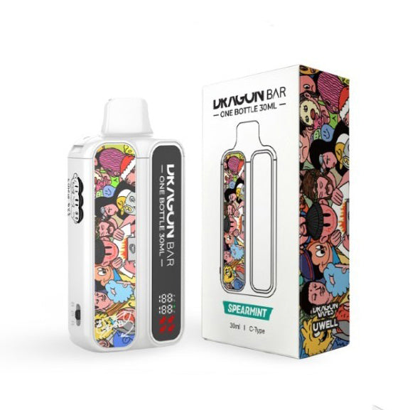 正品 Dragon Bar 龙吧阿童木动画主题30ml超大容量60000口可调功率一次性电子烟-多口味可选