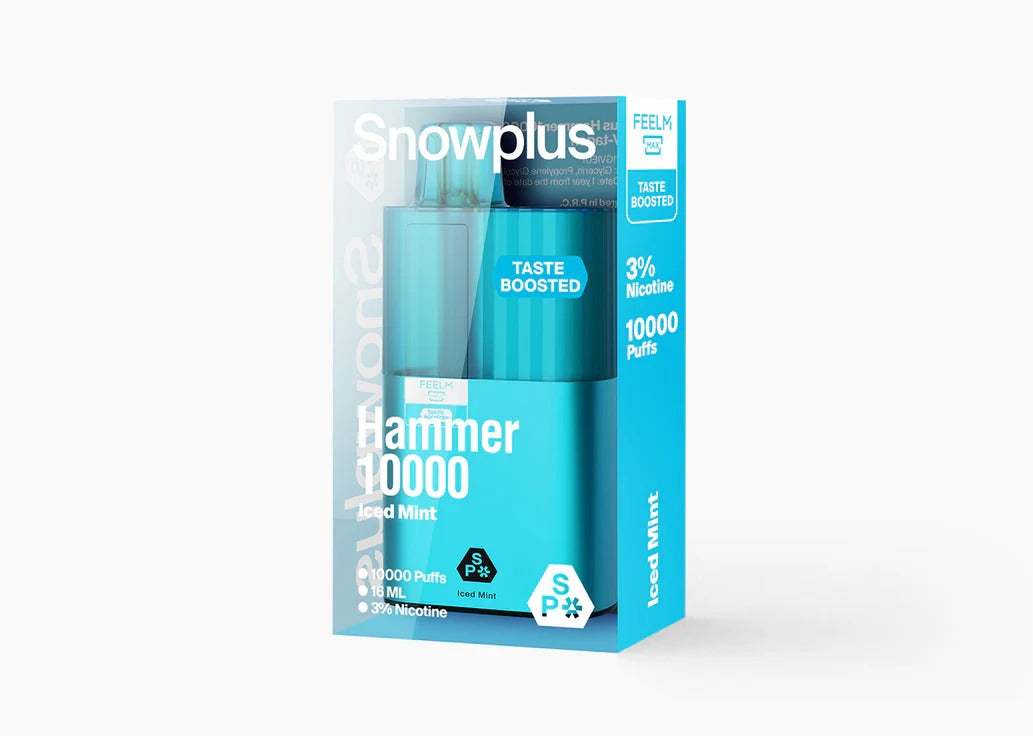 正品雪加大板砖海外版 SnowPlus Hammer 10000口 一次性电子烟(16ml)