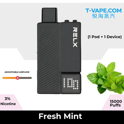 正品悦刻RELX Creator Starter Kit 15K悦刻乐高积木15000口(酷黑杆弹/黑杆白弹)可选磁吸式换弹电子烟套装-多口味可选