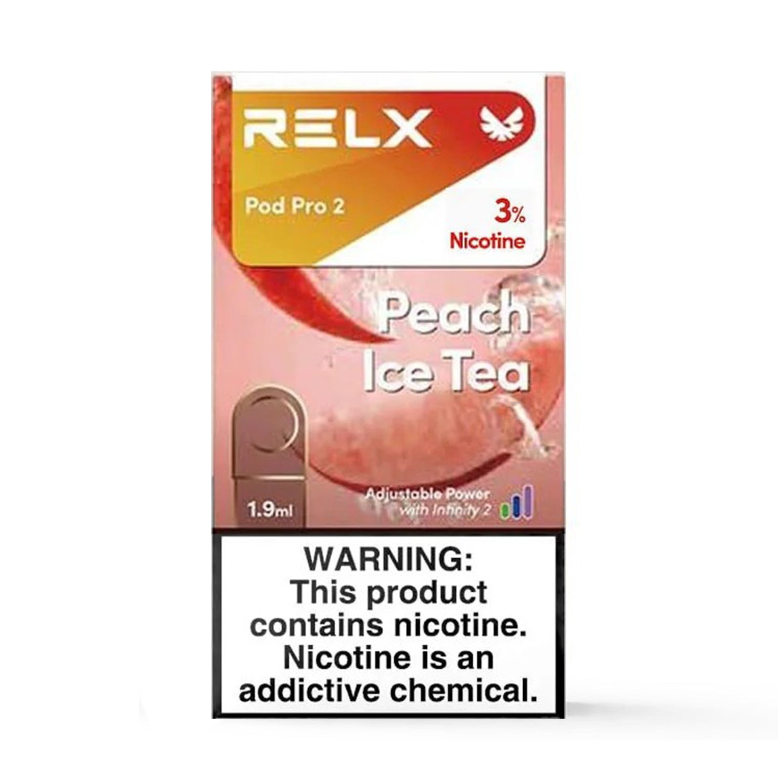 正品悦刻RELX外贸弹桃子冰茶(Peach Ice Tea)口味-单颗装三颗起售