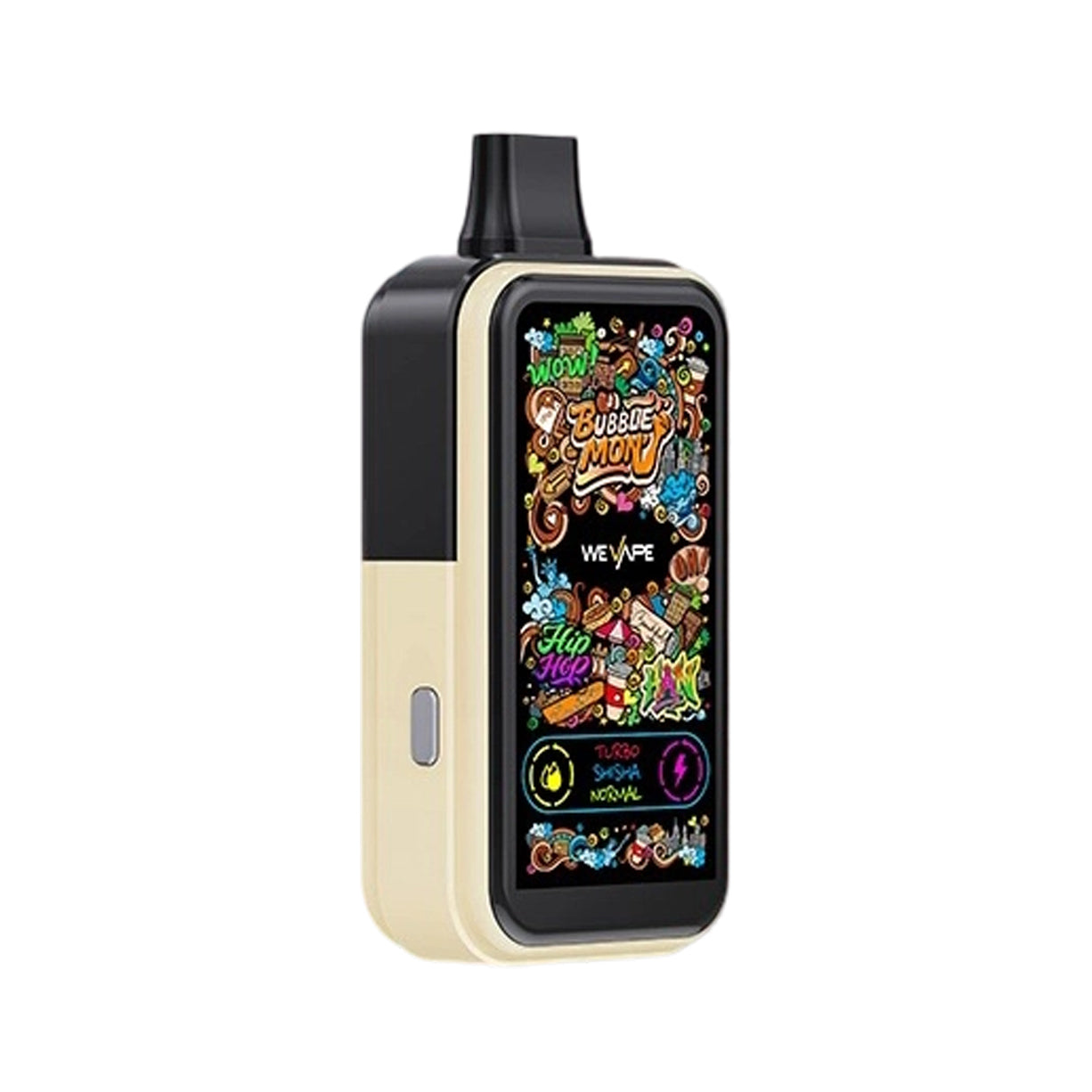 正品韩版巴布梦炫彩三代BUBBLE MON GRAFFITI-C 泡泡兽满天星炫彩涂鸦壁纸LED灯效30000口可拆卸式电子烟套装/烟弹-多口味可选